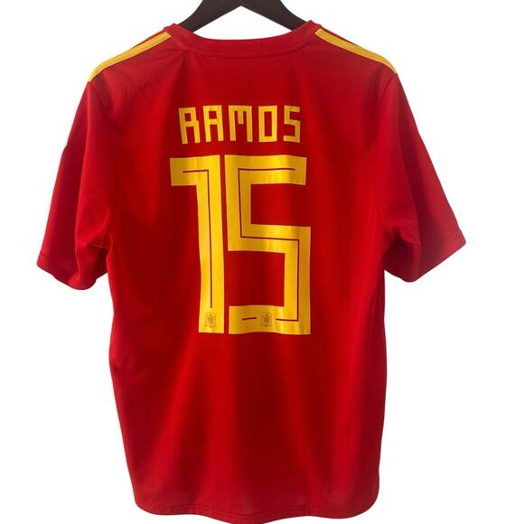 ADIDAS SERGIO RAMOS SPAIN JERSEY FIFA WORLD CUP 2018 Size XL - Picture 2 of 9